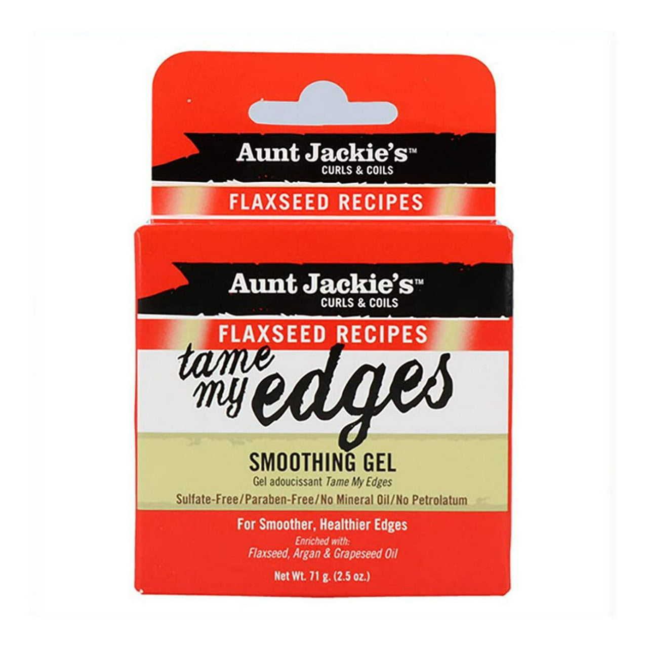 Aunt Jackies Flaxseed Recipes Tame My Edges Smoothing Hair Gel, 2 Oz